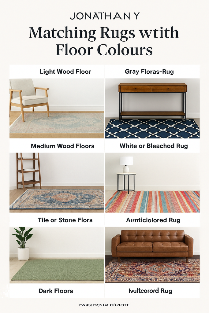 Matching Rugs with Floor Colours - JONATHAN Y