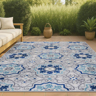 Mediterranean Medallion Indoor/outdoor Area Rug