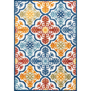 Cassis Ornate Ogee Trellis High-low Indoor/outdoor Area Rug