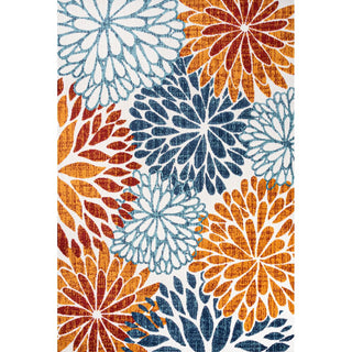 Crisantemo Floral High-low Indoor/outdoor Area Rug