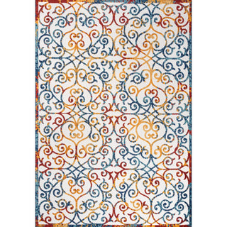 Atrani Scroll Trellis Indoor/outdoor Area Rug