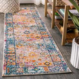 Vibrant bohemian Flair Boho Vintage Medallion Area Rug