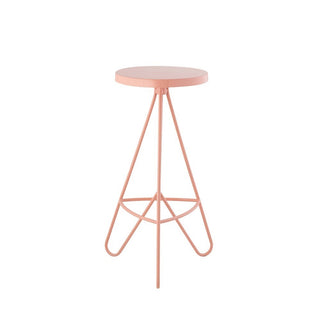 Trinity 30" Modern Industiral Iron Tripod Backless Bar Stool - JONATHAN Y
