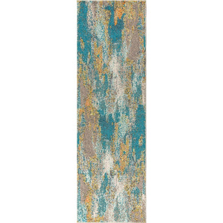 Contemporary Pop Modern Abstract Vintage Waterfall Area Rug