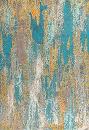 Contemporary Pop Modern Abstract Vintage Waterfall Area Rug