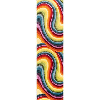 Flow Abstract Swirl Area Rug