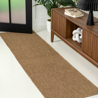 Solana Easy Jute Rustic Solid Color Area Rug