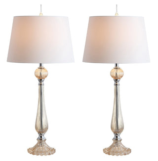 Chloe 32.5" Glass LED Table Lamp - JONATHAN Y