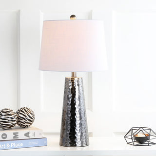 Wells 26" Hammered Metal LED Table Lamp - JONATHAN Y