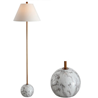 Miami 63.5" Minimalist Resin/Metal LED Floor Lampite - JONATHAN Y