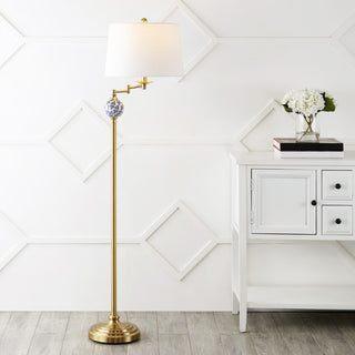 Aveiro 61.5" Classic Midcentury Iron LED Floor Lamp - JONATHAN Y