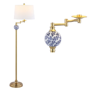 Aveiro 61.5" Classic Midcentury Iron LED Floor Lamp - JONATHAN Y