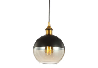 Nixon 7.5" Adjustable Drop Globe Metal/Glass LED Pendant - JONATHAN Y