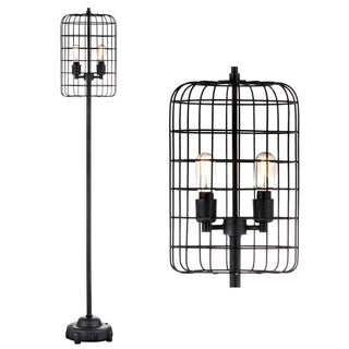 Odette 65" Industrial Metal Floor Lamp - JONATHAN Y