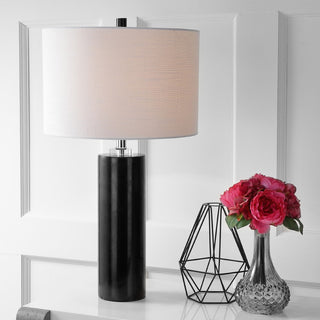 Brooks 27" Marble/Crystal LED Table Lamp - JONATHAN Y
