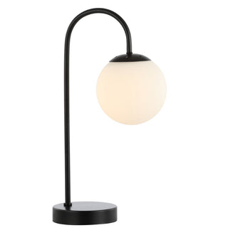 Arco 18.25" Iron/Glass Minimalist Mid Century Globe LED Table Lamp - JONATHAN Y