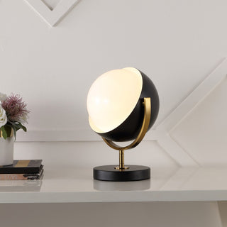 Orion 12" Vintage Classic Metal/Acrylic Adjustable Orb LED Floor Spotlight - JONATHAN Y