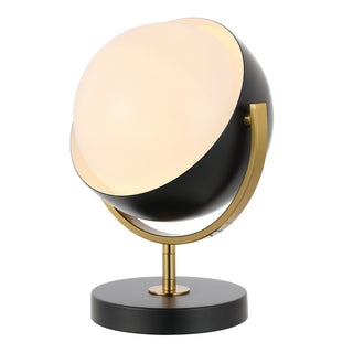 Orion 12" Vintage Classic Metal/Acrylic Adjustable Orb LED Floor Spotlight - JONATHAN Y