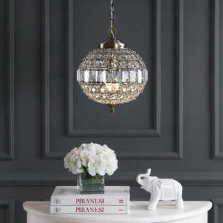 Georgina Crystal/Metal LED Pendant - JONATHAN Y
