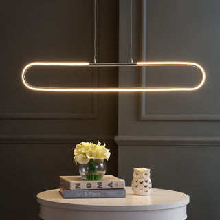 Ned 39" Dimmable Adjustable Integrated LED Metal Linear Pendant - JONATHAN Y