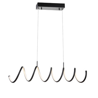 Ali 31" Dimmable Adjustable Integrated LED Metal Linear Pendant - JONATHAN Y
