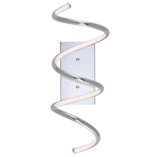 Scribble 7" Modern Metal Integrated LED Vanity Light Sconce - JONATHAN Y