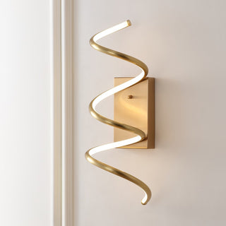 Scribble 7" Modern Metal Integrated LED Vanity Light Sconce - JONATHAN Y