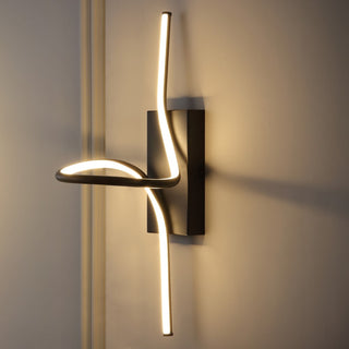 Sketch 9" Minimalist Metal Integrated LED Vanity Light Sconce - JONATHAN Y
