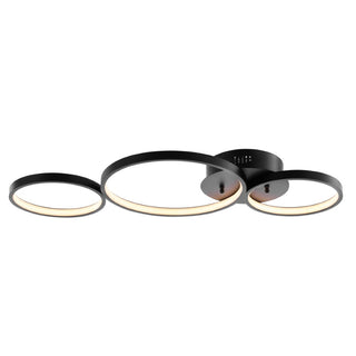 Nube 26.88" Contemporary Modern Metal Integrated LED Flush Mount - JONATHAN Y