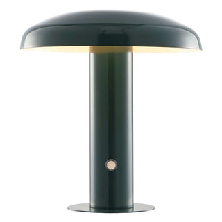 Suillius 11" Contemporary Bohemian Rechargeable/Cordless Iron Integrated LED Mushroom Table Lamp