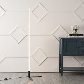 Potts 60.5" Modern Contemporary Aluminum/Iron Integrated LED Post Floor Lamp - JONATHAN Y