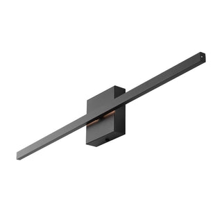 Vara 28" Modern Minimalist Indoor/Outdoor Metal 350-Degree Rotatable Dimmable Integrated LED Wall Sconce - JONATHAN Y