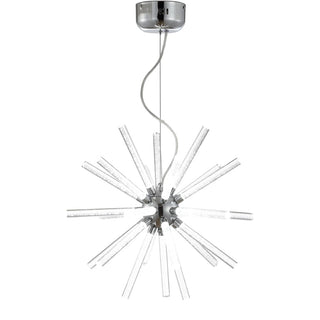 Soyuz 19.5" Adjustable Integrated LED Starburst Metal/Acrylic Pendant - JONATHAN Y