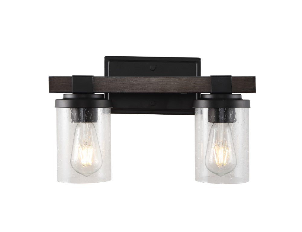 JONATHAN Y Sandrine Iron/Seeded Glass Cottage Rustic 6.5-in 1-Light Oil...