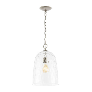 Matilda 10" Industrial Designer Iron/Dimple Glass Dome LED Pendant - JONATHAN Y