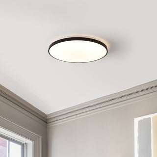 Astrid 21.25" Modern Minimalist Iron Circle Integrated LED Flush Mount - JONATHAN Y