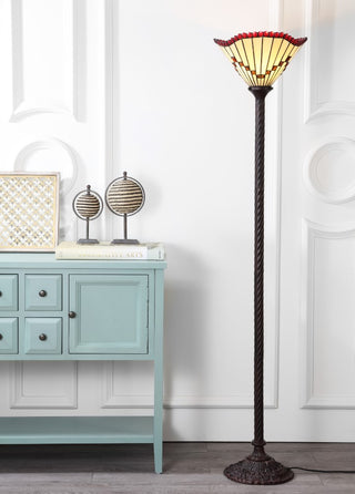 Smith Tiffany Style 70.5" Torchiere LED Floor Lamp - JONATHAN Y