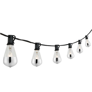 Indoor/Outdoor 10 ft. Rustic Industrial Incandescent C7 Half - JONATHAN Y