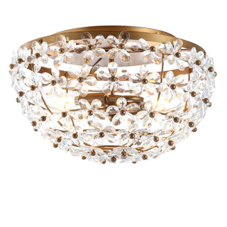 Isabelle 15.5" Metal/Acrylic LED Flush Mount - JONATHAN Y