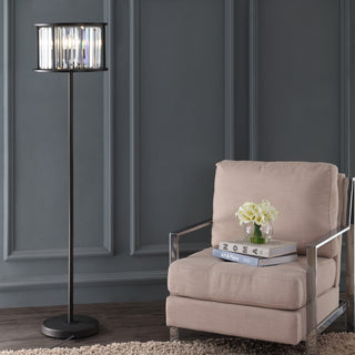 Bevin 63" Metal/Crystal LED Floor Lamp - JONATHAN Y