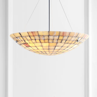 Sheila 24" Marble/Metal LED Chandelier - JONATHAN Y