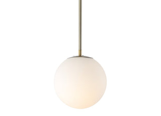 Bleecker 7.75" Metal/Glass Globe LED Pendant