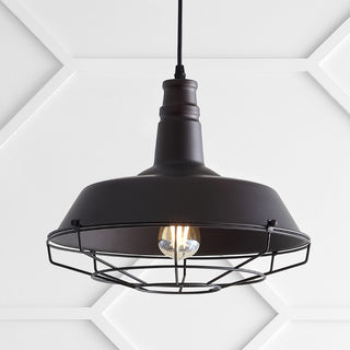 Farmhouse 14.25" Adjustable Industrial Metal LED Pendant - JONATHAN Y