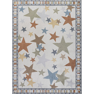 Star Gazer Geometric Machine-washable Area Rug