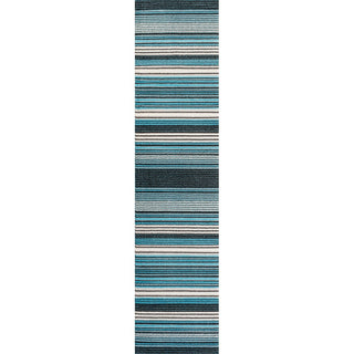 Duxbury Gradient Ticking Striped Area Rug