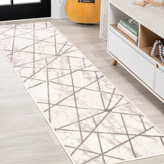 Patras Modern Geometric Marbled Area Rug