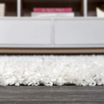 Mercer Shag Plush Tassel Moroccan Tribal Geometric Trellis Area Rug