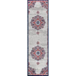 Modern Persian Vintage Moroccan Medallion Area Rug