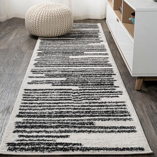 Khalil Modern Berber Stripe Area Rug