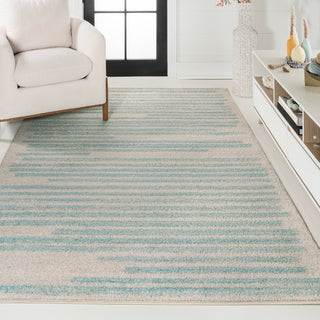 Khalil Modern Berber Stripe Area Rug